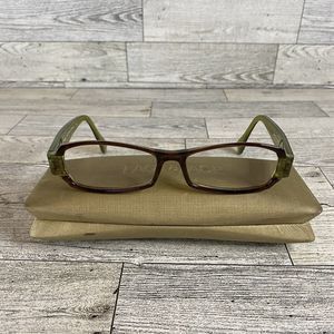$435 Face a Face AXESS 4 Women's Eyeglasses Green 51-15 COL 750 Gently Used
